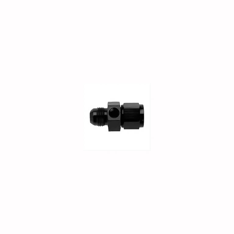 Fragola 495005-BL - Inline Gauge Adapter -6AN male x -6AN Fem - Black